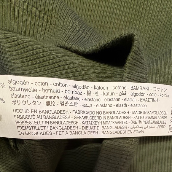 NWT Zara Dark Green Cropped Top - Picture 6 of 6